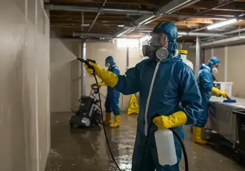 Basement Sanitization and Antimicrobial Treatment process in Bradford, ME